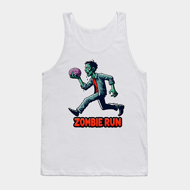 Zombie Run Tank Top by Rawlifegraphic